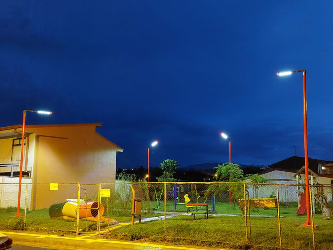 Iluminación Parque Santa Paula Barva