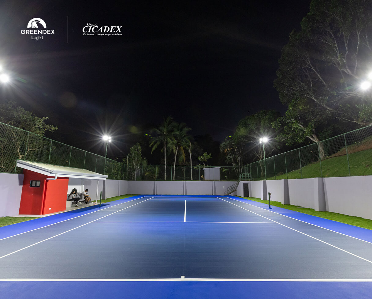 Proyecto ILUMINACION cancha de Tenis Turrucares CICADEX GREENDEX 1
