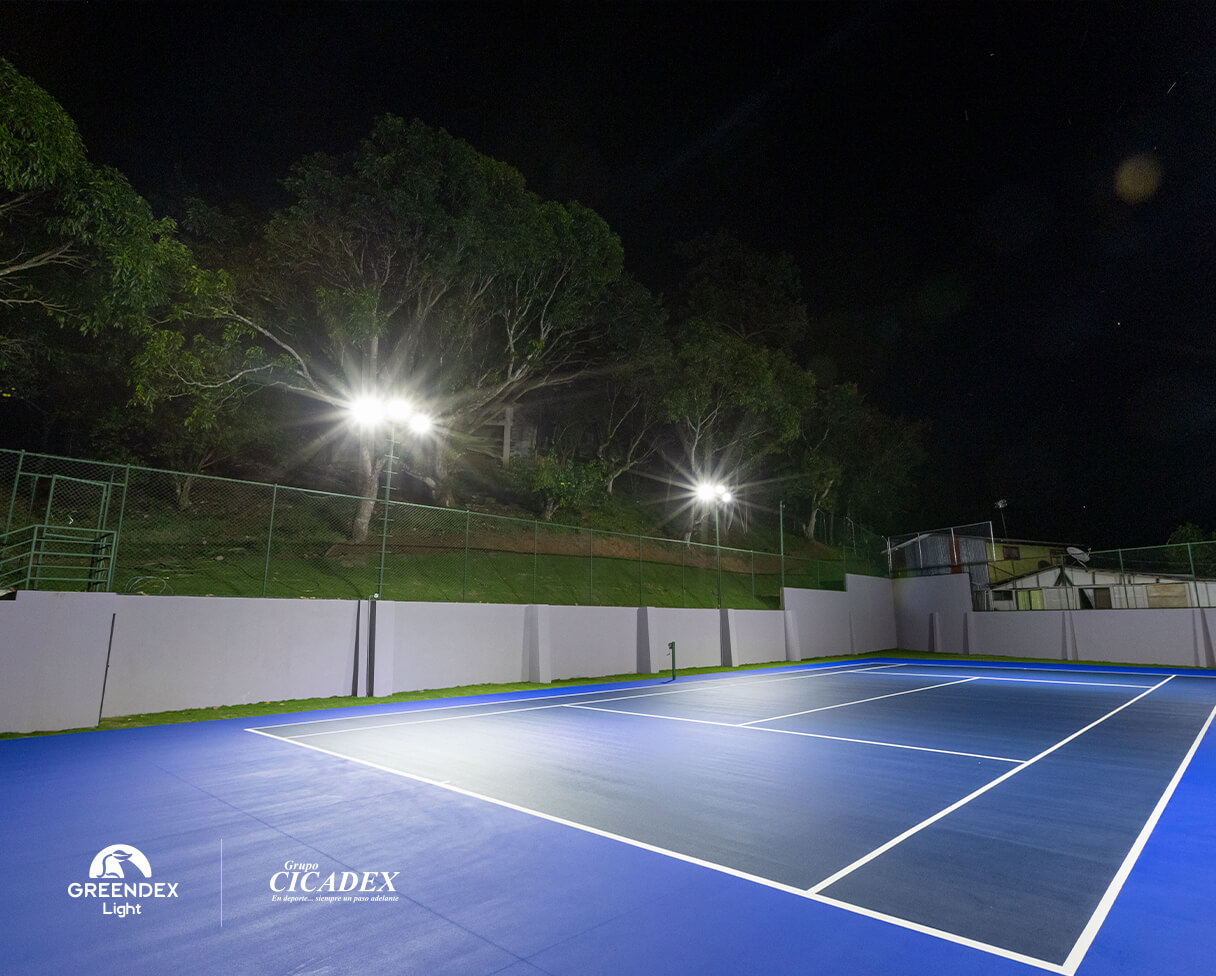 Proyecto ILUMINACION cancha de Tenis Turrucares CICADEX GREENDEX 3