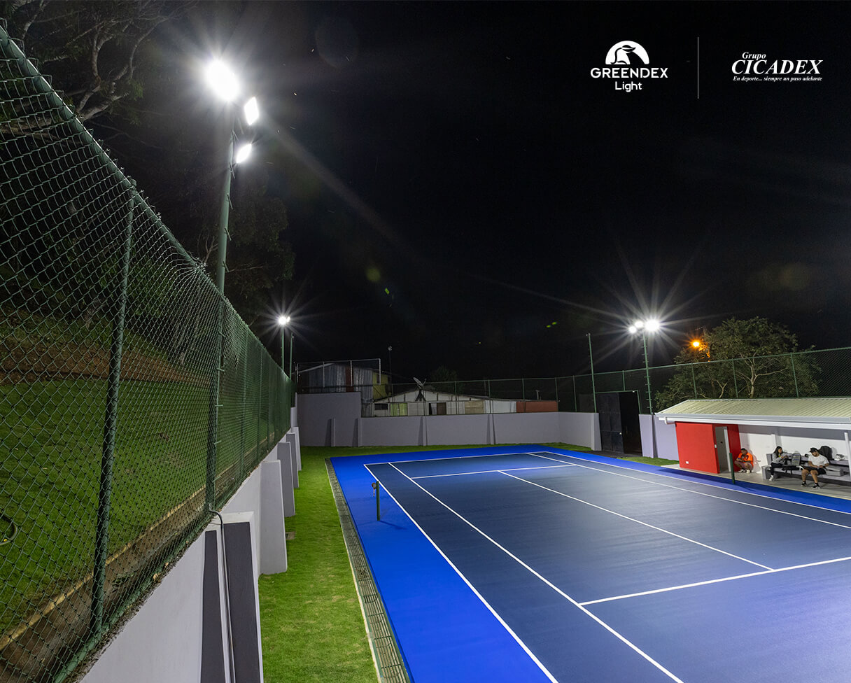 Proyecto ILUMINACION cancha de Tenis Turrucares CICADEX GREENDEX 4
