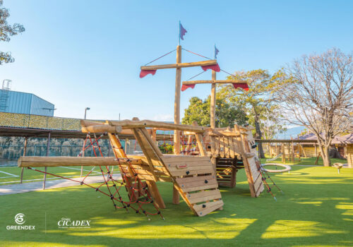 Proyecto Playground KOMPAN Blue Valley School CICADEX 8 GREENDEX